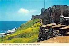 Puerto Rico San Juan Cristobal Medieval Fort North Wall 6x4 Vtg Postcard U5 picture