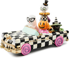 MACKENZIE-CHILDS Resin Boo Family Car Figurine, Trick or Treat picture