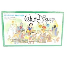 NEW 1980 Disney Tell-A-Tale Storytime Play Set, Finger Puppets, Scenery & Books picture