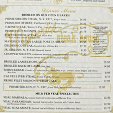 1990s Maverick Steak House Restaurant Menu 1851 Arsenal Boulevard Harrisburg PA picture