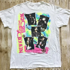 Vintage New Kids on the Block Band Music Gift For Fan T- Shirt Full Size BT393 picture