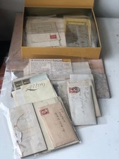Box of Antique Late 1800s Letters, Banking & Misc Documents Rhode Island History picture
