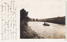 real photo Canton SD - Family Camp mailed 1909 antique postcard RPPC picture