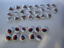 JHB International Vintage Novelty Shank Buttons Birthday, 34 Pieces picture