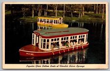Popular Glass Bottom Boats Florida Silver Springs Vintage Postcard picture