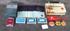 Great Lot of Vintage Greyound Bus Lines Items First Aid Kit Cards Luggage Tags + picture