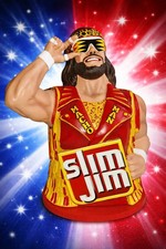 Macho Man Randy Savage 2025 Collectible Slim Jim Display Holder WWE WWF New Box picture