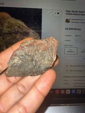 50g Natural California Gold Ore Specimen — Visible Native Gold, Sierra Nevada picture