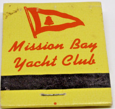 Mission Bay Yacht Club San Diego California Carmel Place 92109 FULL Matchbook picture