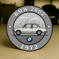 1972 BMW 2002 The Birth of the Ultimate Driving Machine Metal Sign 19.7