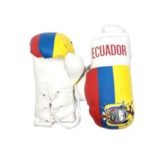 Ecuador Ecuadorian Flag Mini Boxing gloves for cars and trucks picture