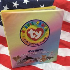 Ty Beanie Babies Official Club Collector's Cards Binder 150+ Cards (Pictured) picture