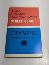 Vintage 1972 Your Chicago and Suburban Street Guide Brochure Olympic Savings picture