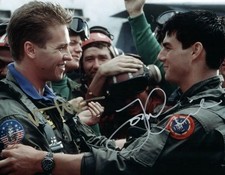 TOP GUN - TOM CRUISE & VAL KILMER Pho 8x10 PRINTED SIGNATURE / AUTOGRAPH REPRINT picture