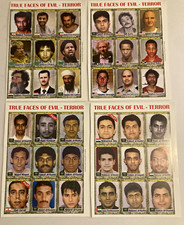 Really big coloring book terrorist trading cards, complete set 9/11, domestic picture