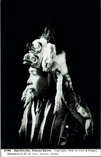 Vintage 1906 Juneau Alaska Dah-Clet-Jah Yakutat Native Indigenous Man Postcard picture