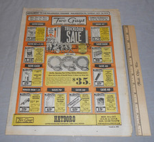 Vtg 1974 TWO GUYS Department Store Circular Ad Mattel Revvers Halloween Costumes picture