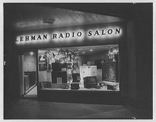 New York NY Lehman Radio Salon 1930s Madison Ave 60th St Exterior Night picture