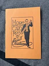 🔥￼￼More Effective Card Tricks-Louis Christianer￼ Out Of Print Card Magic RARE🔥 picture