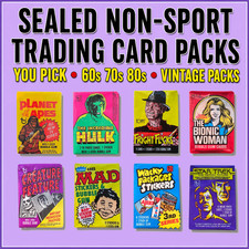 Sealed Non-Sport Trading Card Packs - You Pick 60s 70s 80s Vintage VTG Packs picture