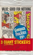 New Sealed Garbage Pail Kids 3 Giant Stickers 1986 Topps - Hot 2 picture