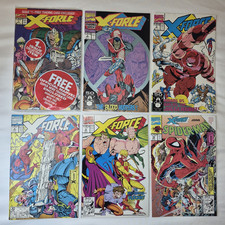X-Force #1-5 + Spider-Man #16 Lot 1991 Marvel 1st Print Deadpool 2nd App Liefeld picture