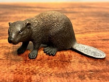 Schleich 2012 Brown Plastic Beaver Figurine Toy Retired picture