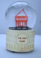 Elton John The Red Piano Musical Snow Globe Playing 