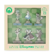 2026 Disney Alice in Wonderland 75th Anniversary Pin Set Limited Edition To 1600 picture
