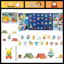 Jazwares Pokemon Holiday Calendar 2026 - Features 19 2-Inch Battle Figures with picture