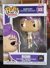 CHASE Funko Pop Animation: GITD RUMI #2430 Kpop Demon Hunters w/ Protector picture