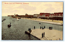 c1910 North Lake and Promenade Southport Merseyside England Antique Postcard picture