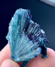 78Cts Indicolite Tourmaline Crystals Bunch With Specimen From Afghanistan. picture