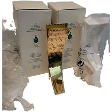 Partylite Modern Brass Coated Sconce Candle Holder New in Box P0386 Set 2 Rare picture