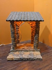 Roman 94882 Stone Entrance Way Lit Light Fontanini Christmas Nativity Village picture