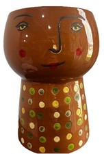 Opalhouse Face Planter Medium Multicolor Dot Boho Ceramic Vase Target picture