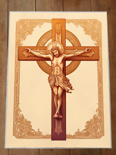 Christ on Cross Ornate Poster 18x24in picture