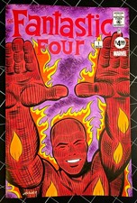 HUMAN TORCH FANTASTIC FOUR #1 ORIGINAL ART SKETCH COVER By PATRICK OWSLEY picture