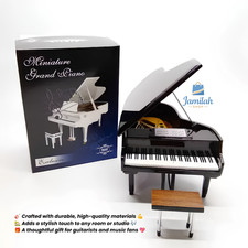 Miniature Grand Piano Black Handmade Musical Instrument Display Model picture