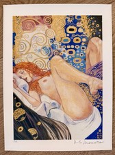 • Milo MANARA Rare Signed Print: “Tribute to Klimt” • -ITALIAN IMPORT- picture