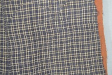 antique petticoat quilted winter blue plaid Civil War Era original 18th 19th picture