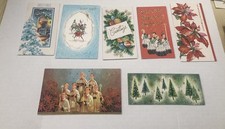 1950’s-60’s Christmas Greeting Card Lot X7 Hallmark Sunshine Cards #27 picture