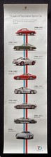 2017 PORSCHE 70 Years Fascination Timeline Showroom Poster 356 911 Carrera 959 picture