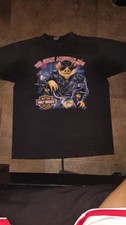 Vintage 1991 Harley Davidson 3D Emblem Great American Hog T-Shirt Large picture