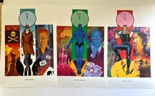 WATCHMEN Set of 6 1986 French Cover Lithographs Alan Moore Gibbons DC Comics picture