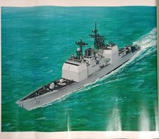 USS TICONDEROGA CG-47 NAVY DDG FIRST AEGIS GUIDED MISSILE INGALL BY HAMELRATH  picture