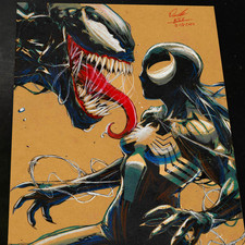 Venom Art Print Signed 8.5x11 | Art by Keyeske picture