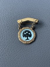 Vintage 10k Gold Enamel National Congress of Parents & Teachers Award Pin Badge picture