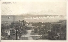 Dalhousie New Brunswick Factory Bird's Eye View RPPC Real Photo Vintage Postcard picture