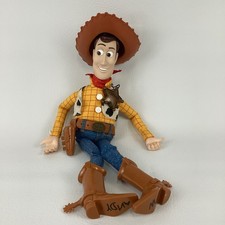 Vintage 1999 Disney Pixar Toy Story 2  Talkin' Tude Woody w Hat TESTED 90s Doll picture